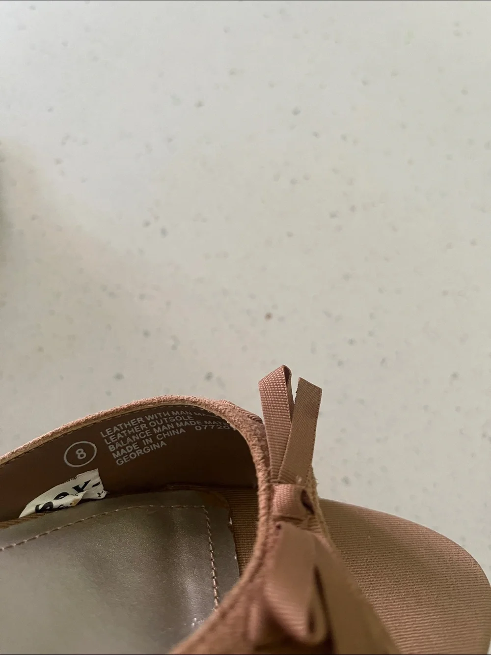 Isaac Mizrahi Tan Brown Open-Toe Slide Mules with Bow Accent